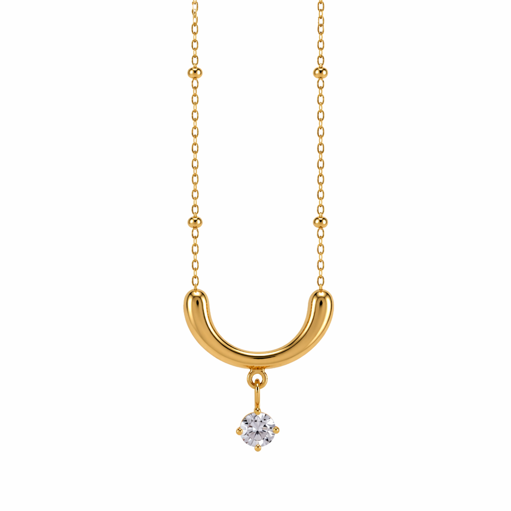 Luna Drop Necklace- 18k Gold plated