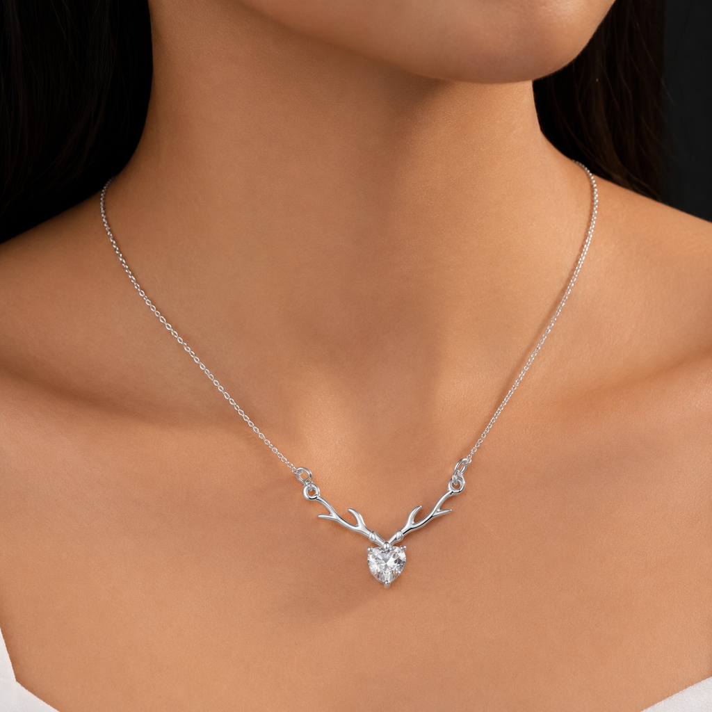Deer Heart - S925 Necklace