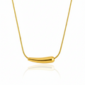 The Spherical Necklace: Anti-tarnish gold plated.