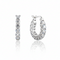 Clara Silver Hoops: Anti-Tarnish Silver Plated