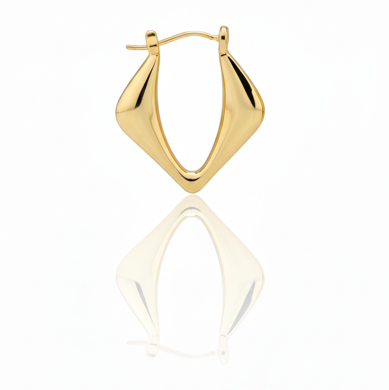 Sleek Hoops: Anti-Tarnish Gold Plated