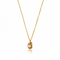 The Minimal Pearl Pendant Necklace: Anti-tarnish gold plated.