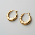 Croissant Hoops: Anti-Tarnish Gold Plated