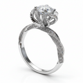 Silver Iced Ring: Anti-Tarnish Silver Plated