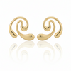 Swirl Earrings: Anti-Tarnish Gold Plated
