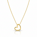 Hollow Heart Pendant Necklace: Anti-tarnish gold plated.
