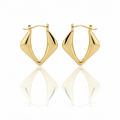 Sleek Hoops: Anti-Tarnish Gold Plated