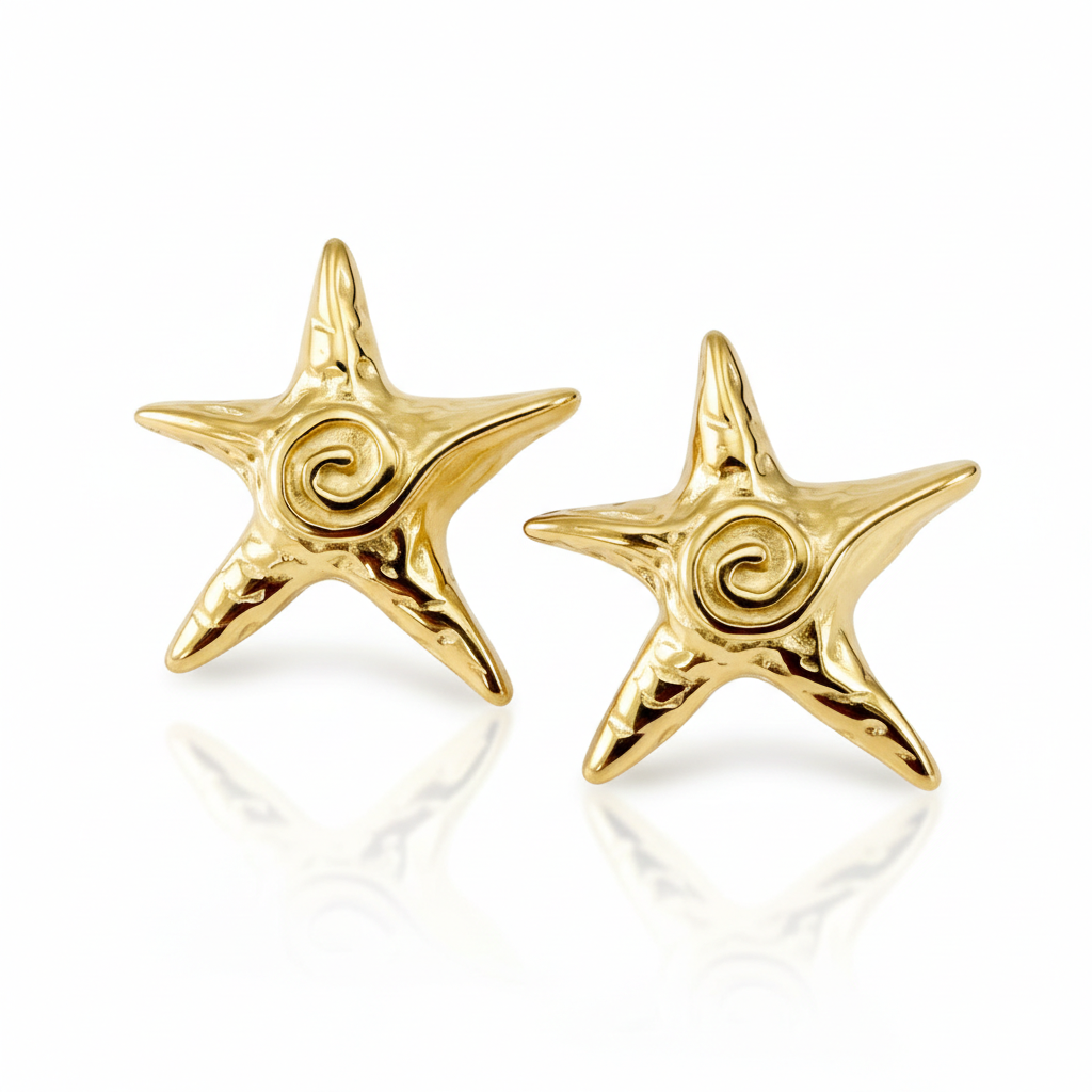 Mini Star Earrings: Anti-Tarnish Gold Plated