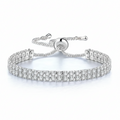 Signature Tennis Bracelet: Anti-Tarnish Silver Plated