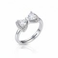 The Bella Bow Ring:  Anti-Tarnish Silver Plated