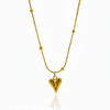 Sweet Heart Necklace: Anti-tarnish gold plated.