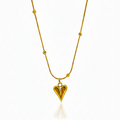 Sweet Heart Necklace: Anti-tarnish gold plated.