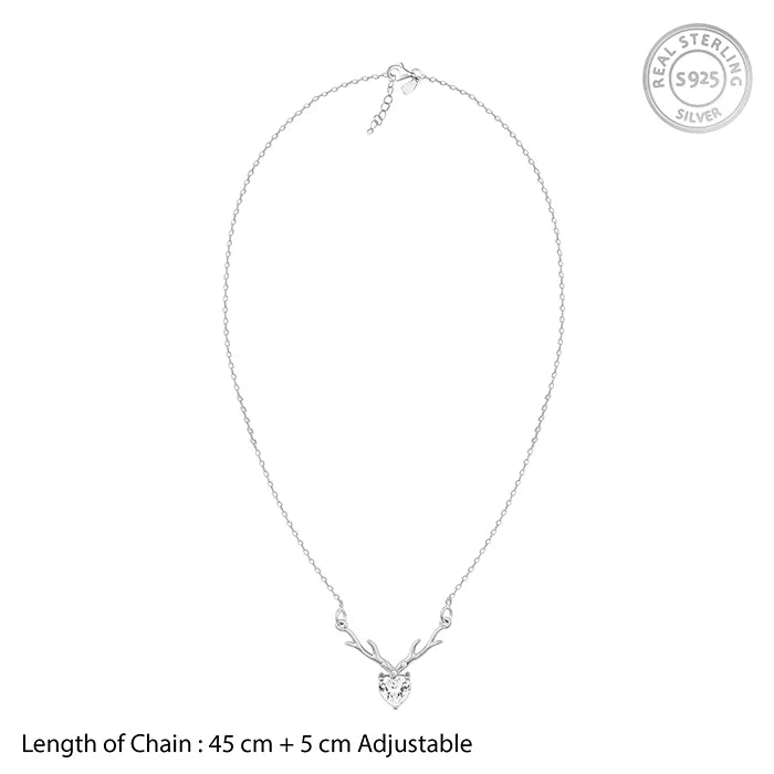 Deer Heart - S925 Necklace