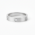 Silver band ring: Anti-tarnish silver plated.